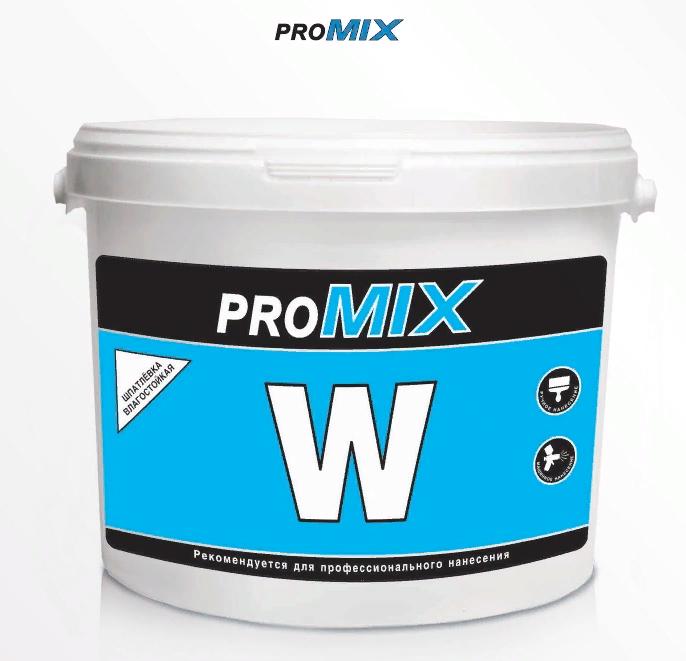 PROMIX W влагостойкая шпатлёвка 25 кг